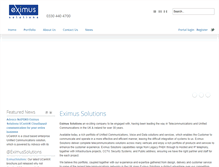 Tablet Screenshot of eximussolutions.com